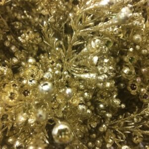 WAXBLOMMA FÄRGAD GULD M GLITTER