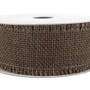 BAND JUTE MÖRKBRUN 40MM