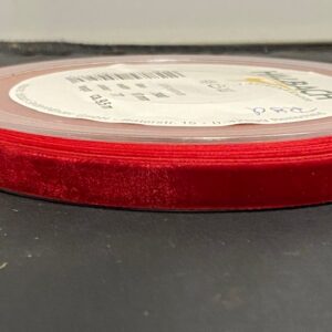 BAND SAMMET RÖD 10MM