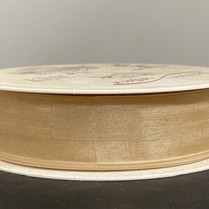 BAND ORGANZA NATURBRUN 25MM 50M