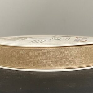 BAND ORGANZA NATURBRUN 15MM 50M