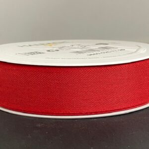 BAND BOMULL RÖD 25MM L.20M