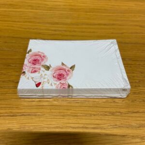 KORT ANTIQUE PINK FLOWERS 50-P