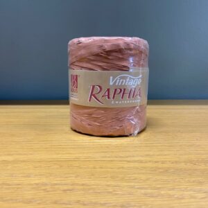 BAND RAPHIA VINTAGE MATTONE BRUN