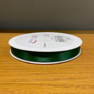 BAND SATIN MÖRKGRÖN 15MM