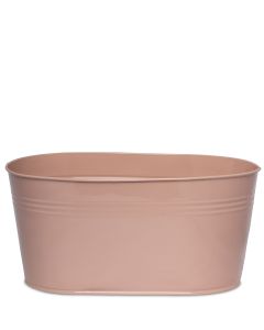 EN 66511-10 ZINK MAJ SKÅL OVAL ROSA L:28CM