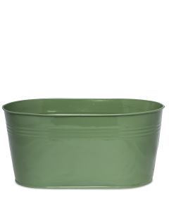 EN 66511-14 ZINK MAJ SKÅL OVAL GRÖN L:28CM